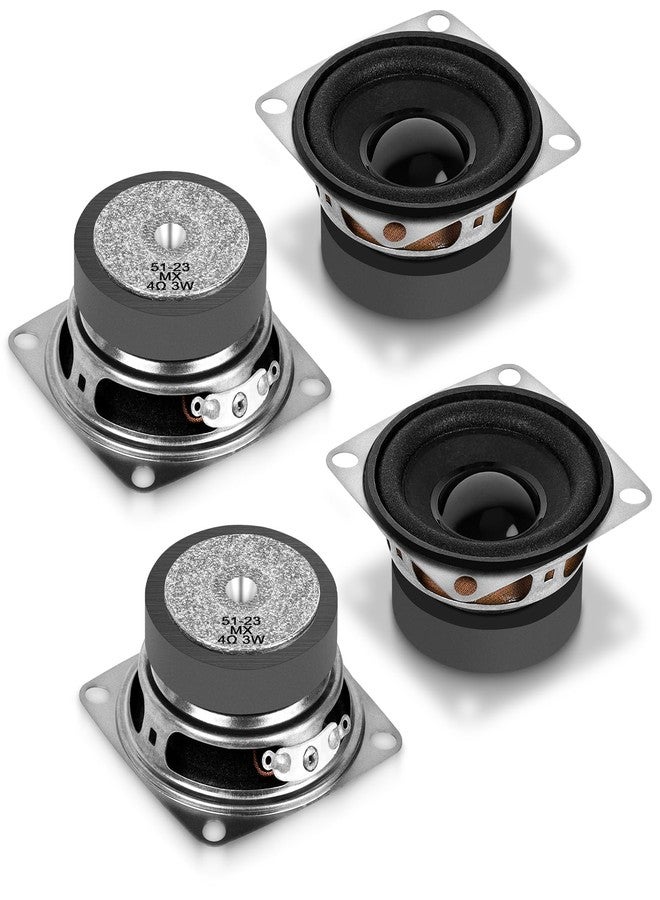 MakerHawk 2" 4 Ohms 3W Full Range Audio Speaker Stereo Woofer Loudspeaker for Arduino (4pcs) - Image 1